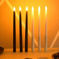 6pcs LED Long Pole Electronic Candle Light Flameless Halloween Candles Lights