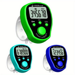 Portable LED Light Finger Loop Counter for Running Fitness