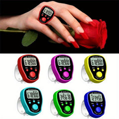 Portable LED Light Finger Loop Counter for Running Fitness