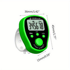 Portable LED Light Finger Loop Counter for Running Fitness