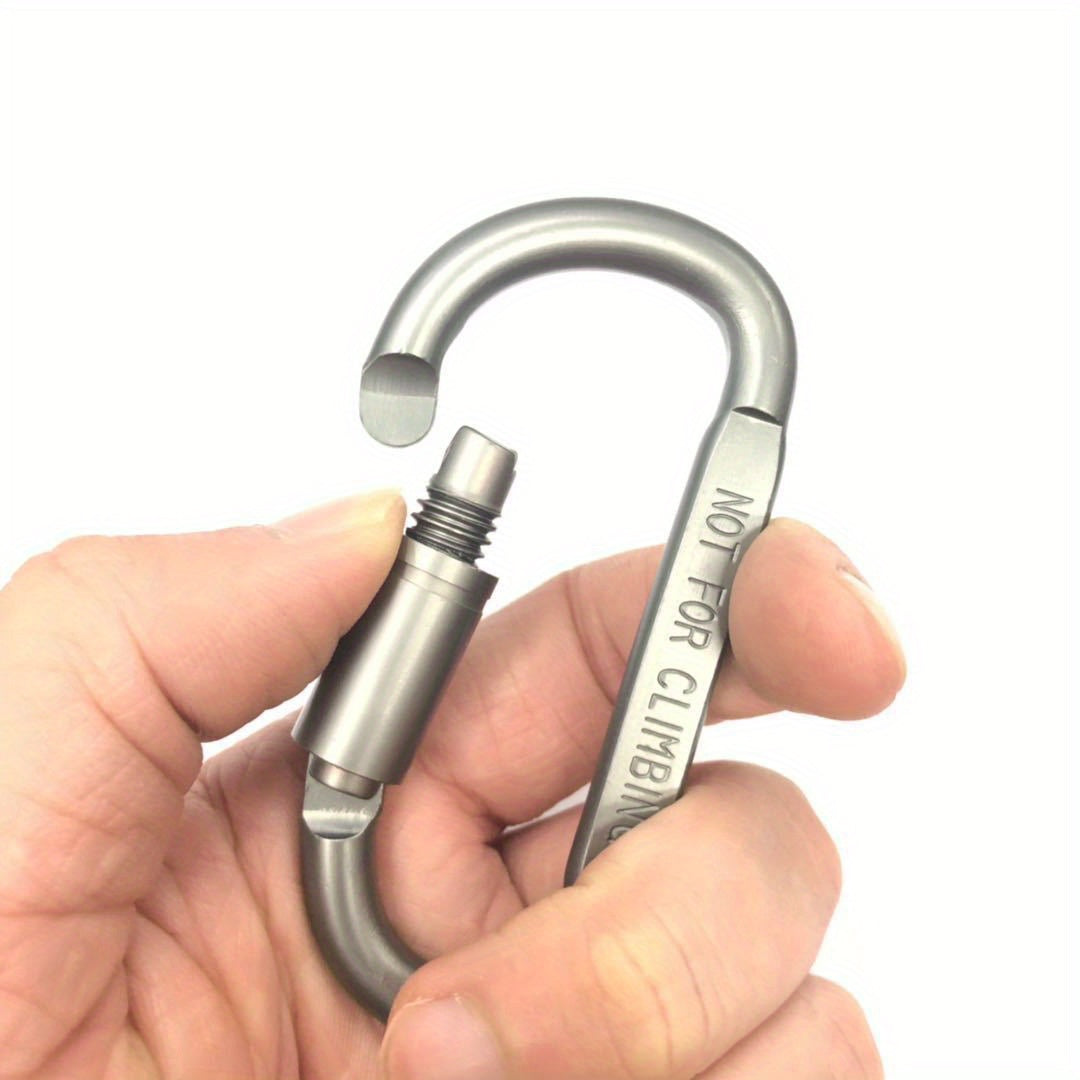 Carabiner Clip D Shape Buckle Snap Keychain Hook For Backpack Belt Loop