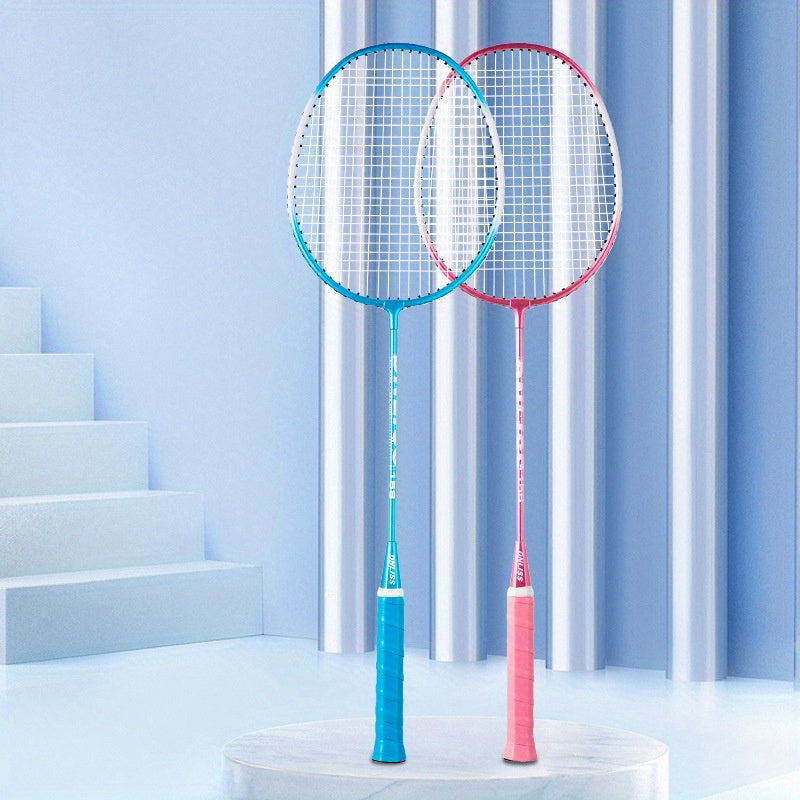 2pcs Aluminium Alloy Badminton Rackets for Training