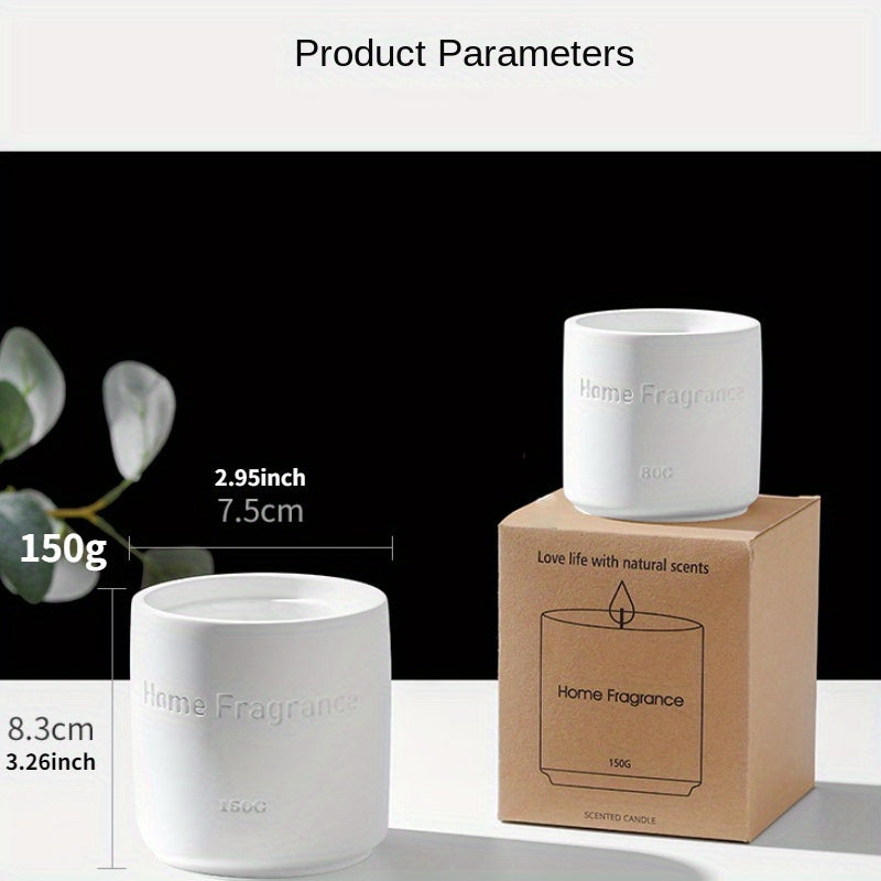 Soy Wax Scented Candle - Fresh Light Fragrance - Christmas Gift