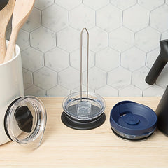 Vertical Cup Lid Storage Rack Space Saving