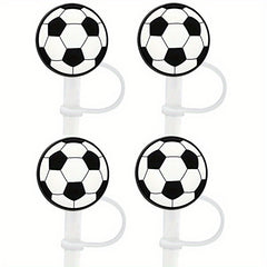 4pcs Ball Straw Tips Cover Leakproof Dustproof Silicone Straw Cap For 8mm Straw