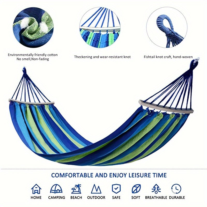 Portable Hammock with Carry Bag for Indoor Balcony Swing Camping