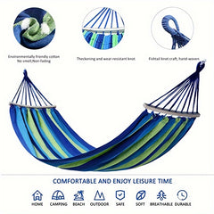 Portable Hammock with Carry Bag for Indoor Balcony Swing Camping