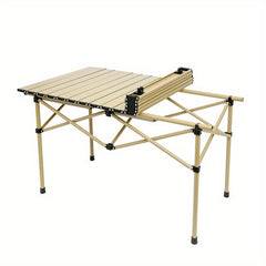 Carbon Steel Roll Up Table Outdoor Camping Folding Table Portable Barbecue Table