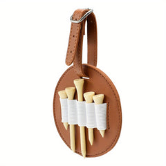 Outdoor Golf Stud Insert Bag Leather Waist Hanging Storage