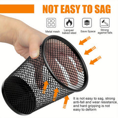6 Pcs Mesh Pen Holders for Desk Office Home School