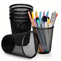 6 Pcs Mesh Pen Holders for Desk Office Home School