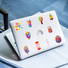 50 Funny Lollipop Doodle Stickers Waterproof for DIY Laptops & More