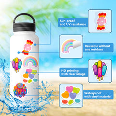 50 Funny Lollipop Doodle Stickers Waterproof for DIY Laptops & More