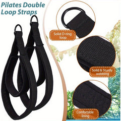 2pcs Yoga Double Loop Straps D Ring Straps For Home Gym Exercise
