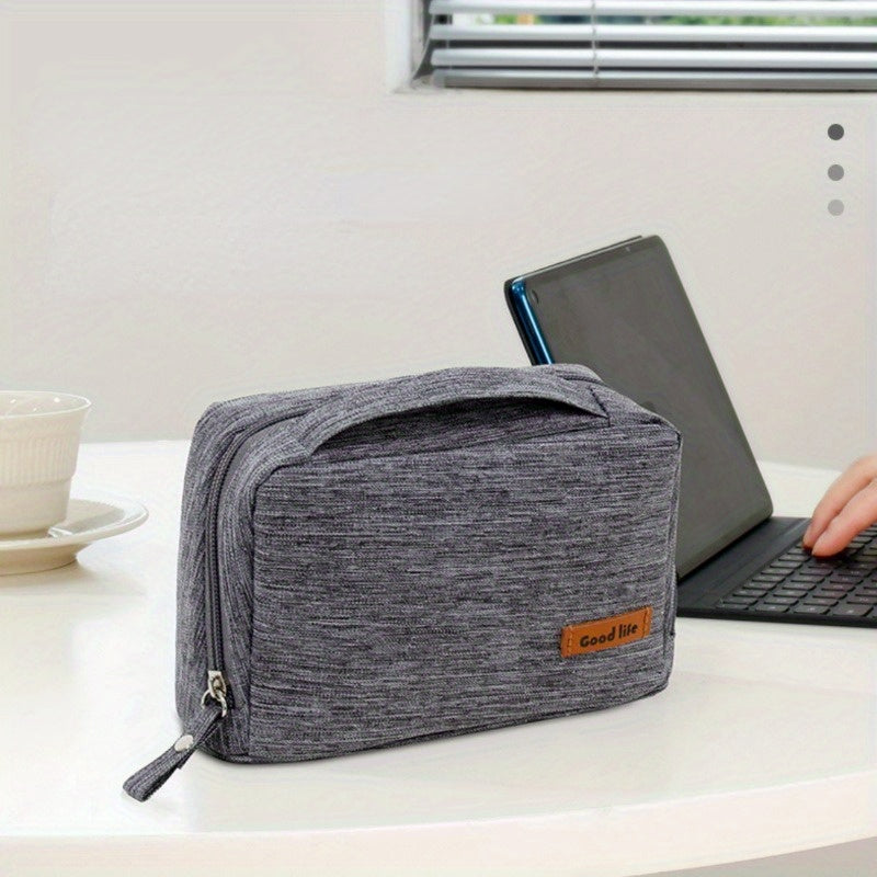 Solid Cationic Digital Bag Data Cable Storage Bag Portable Headphone Storage
