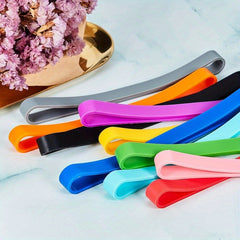 10 Large Silicone Rubber Bands for Notebook Office Gear Christmas Multico