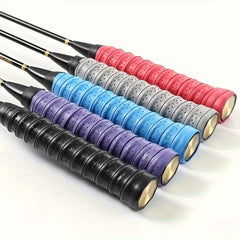 4pcs Badminton Racket Grips Anti Slip & Sweat Absorbent Grip Tape Random