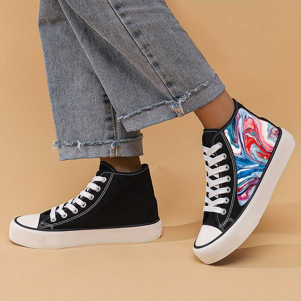Chunky Canvas Sneakers High Top Classic Skate Shoes