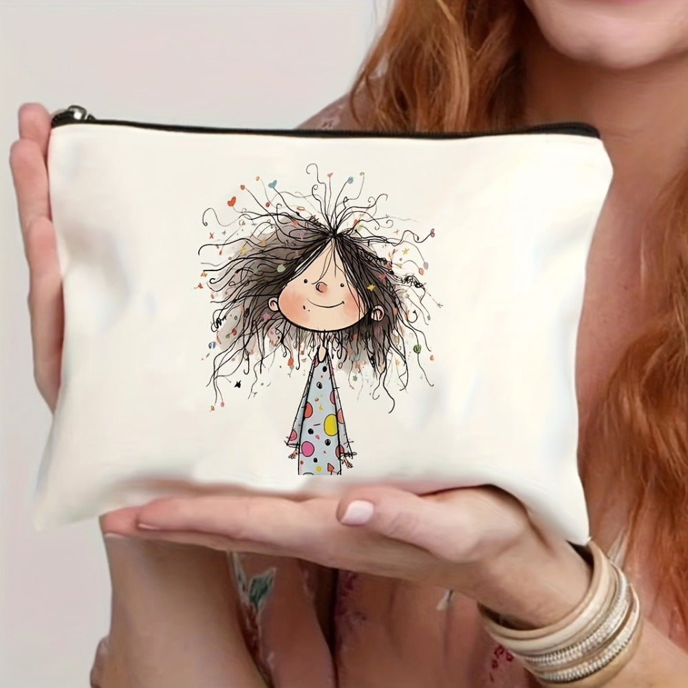 Canvas Makeup Bag Zipper Travel Camping Gift Bag