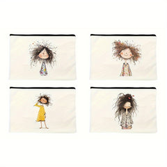 Canvas Makeup Bag Zipper Travel Camping Gift Bag