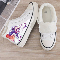 Plush Lined Thermal Chunky Canvas Sneakers