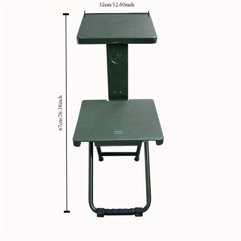 Portable Folding Stool Sturdy Steel Tube for Outdoor Activities