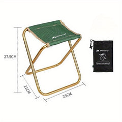 Outdoor Folding Stool Aluminum Alloy Portable Chair for Camping