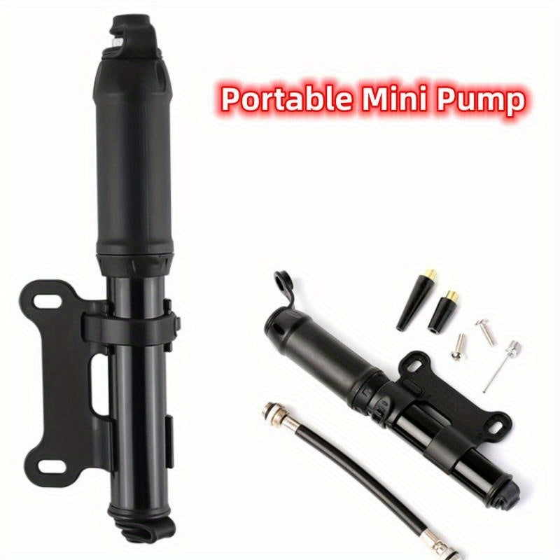 Portable 100Psi Mini Bike Pump Aluminum Alloy Hand Air Pump Tire Inflator