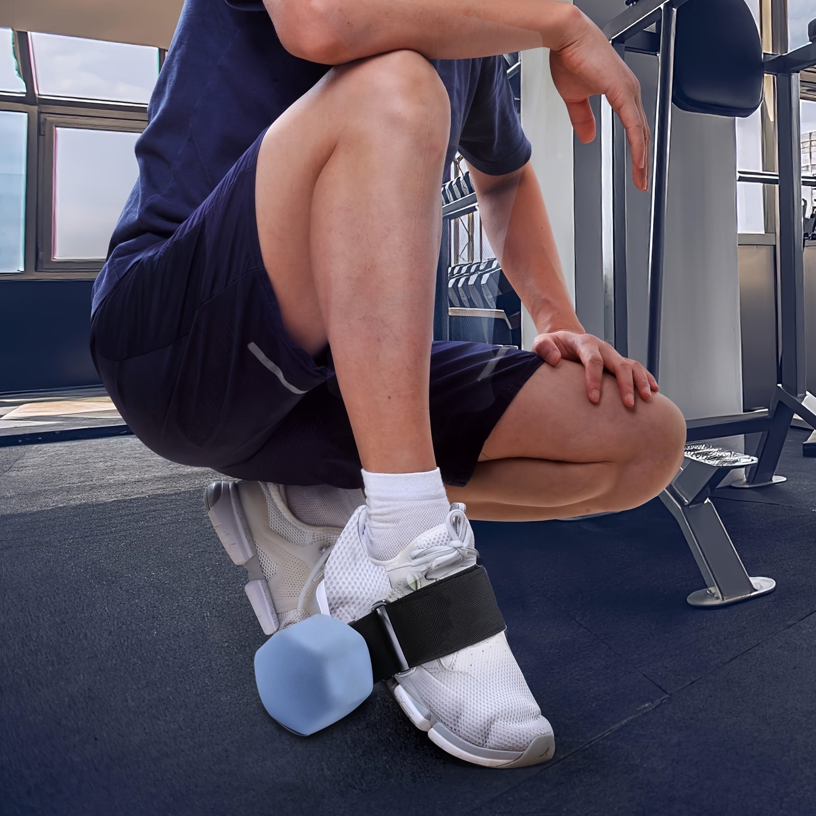 Adjustable Dumbbell Lifting Ankle Strap for Fitness Training