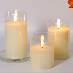 2pcs Electronic Candles Simulated Wick Swaying Party Decoration
