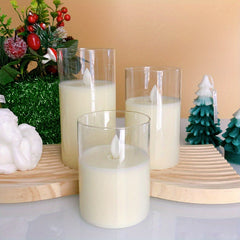 2pcs Electronic Candles Simulated Wick Swaying Party Decoration