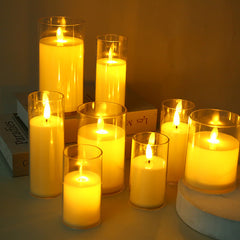 2pcs Electronic Candles Simulated Wick Swaying Party Decoration