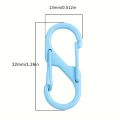 10pcs Alloy & Iron Double S Buckle Random Colors Earrings Bracelets Necklaces