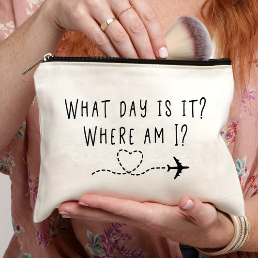 Flight Attendant Makeup Bag Pattern Cosmetic Travel Toilet