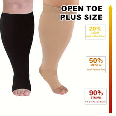  Copper Compression Socks Open Toe Sports High Elastic Circulation