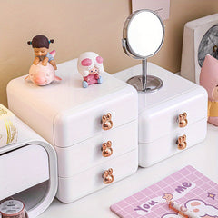 Desktop Storage Box for Jewelry and Cosmetics