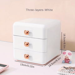 Desktop Storage Box for Jewelry and Cosmetics