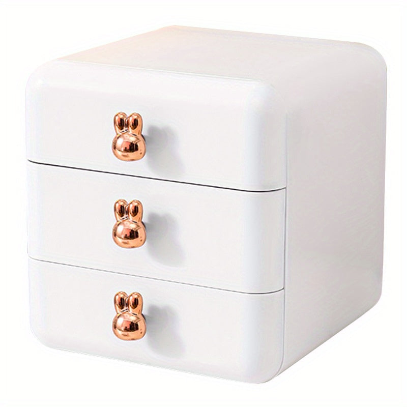 Desktop Storage Box for Jewelry and Cosmetics