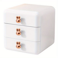 Desktop Storage Box for Jewelry and Cosmetics