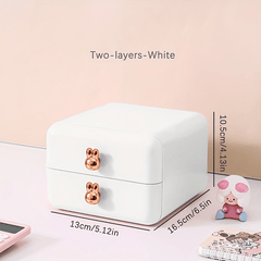 Desktop Storage Box for Jewelry and Cosmetics