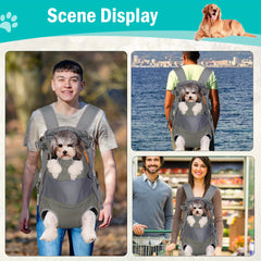 Legs Out Dog Carrier Backpack Front Facing for Small Medium Large Dogs