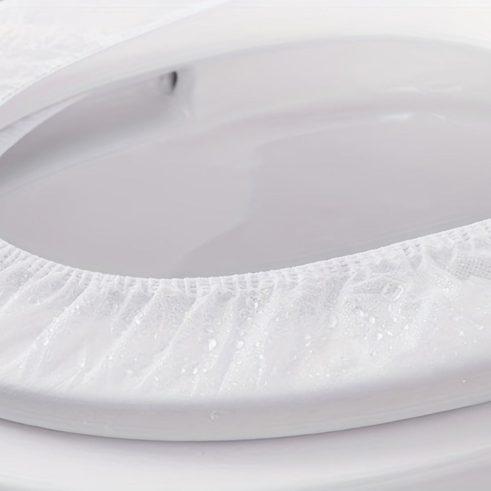 10pcs Waterproof Disposable Toilet Seat Covers - Portable & Travel Friendly