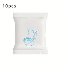 10pcs Waterproof Disposable Toilet Seat Covers - Portable & Travel Friendly