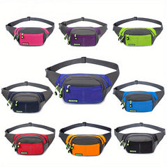 Men's Multifunction Phone Pouch Waist & Chest Bag Outdoor Sports Running Fitness