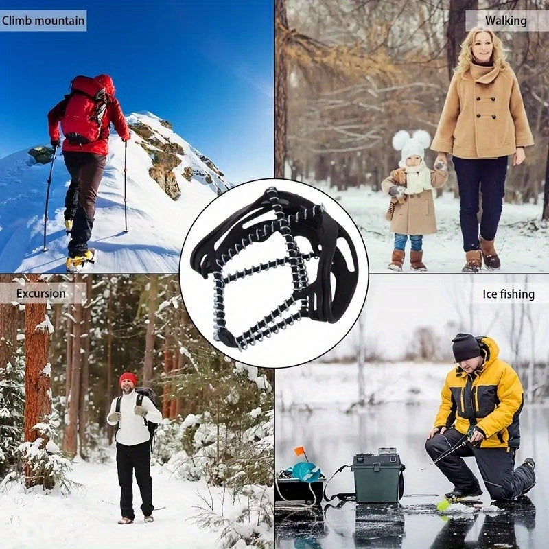 2pcs Silicone Non-slip Shoe Covers for Mountain & Snow Hiking