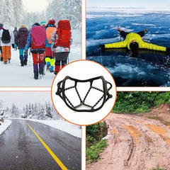 2pcs Silicone Non-slip Shoe Covers for Mountain & Snow Hiking