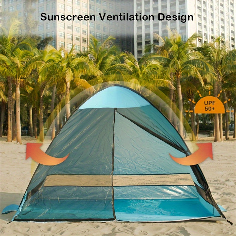 Pop Up Beach Tent UPF 50 Waterproof Camping Sunshade