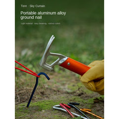 4pcs Aluminum Alloy Tent Pegs Stakes for Canopy Ground Nails