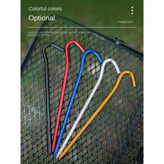 4pcs Aluminum Alloy Tent Pegs Stakes for Canopy Ground Nails