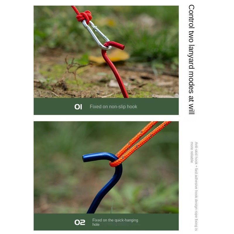 4pcs Aluminum Alloy Tent Pegs Stakes for Canopy Ground Nails